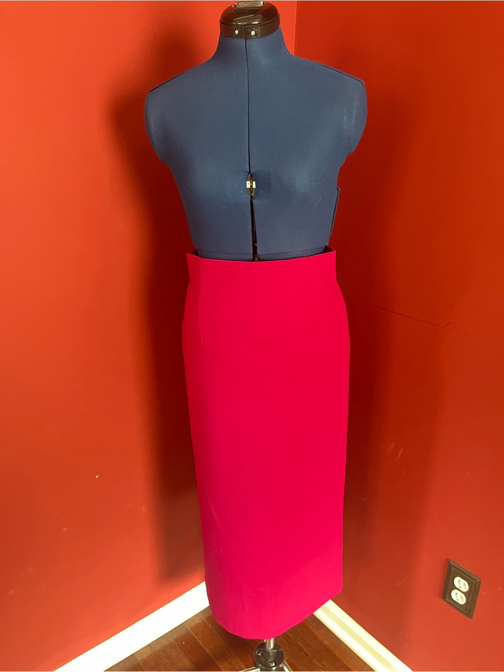 Zara Hot Pink Full Length Pencil Skirt